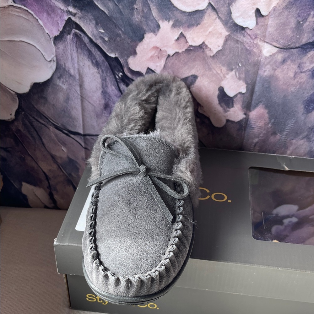 Style & Co. Gray Women's Slippers